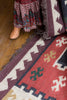 Amman Geometric Rug in Zinfandel & Wood Thrush design by Jaipur Living