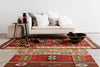 Amman Geometric Rug in Zinfandel & Wood Thrush design by Jaipur Living