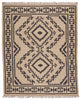 Jaima Handmade Tribal Rug in Beige & Black by Jaipur Living