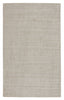 Basis Handmade Solid Ivory & Gray Area Rug