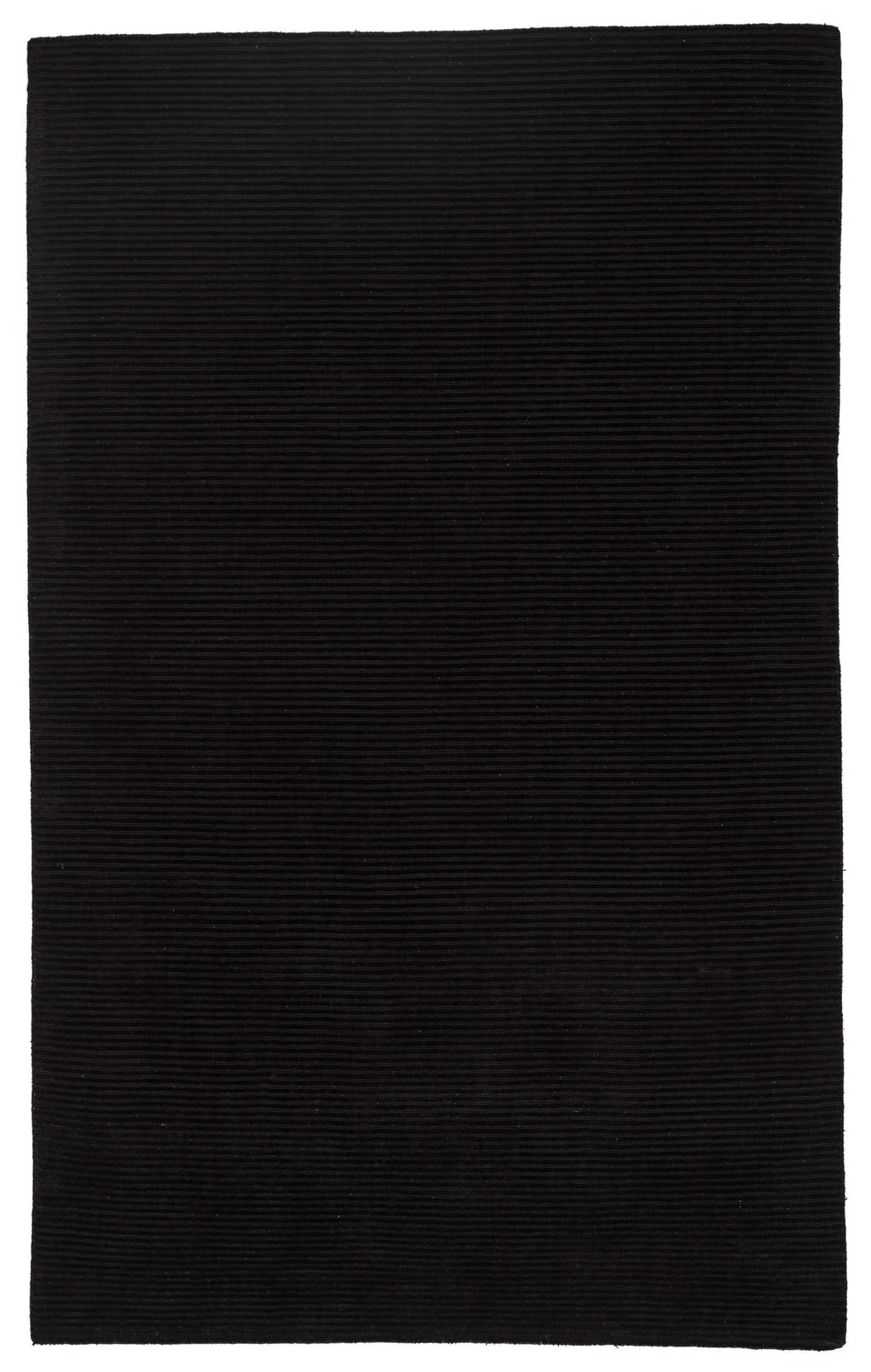 Basis Handmade Solid Black Area Rug