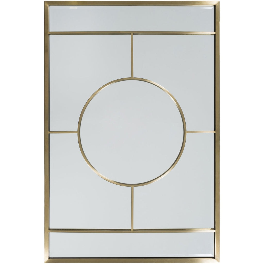 Beckett BKT-001 Rectangular Mirror in Gold by Surya