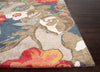 Petal Pusher Handmade Floral Multicolor & Gray Area Rug