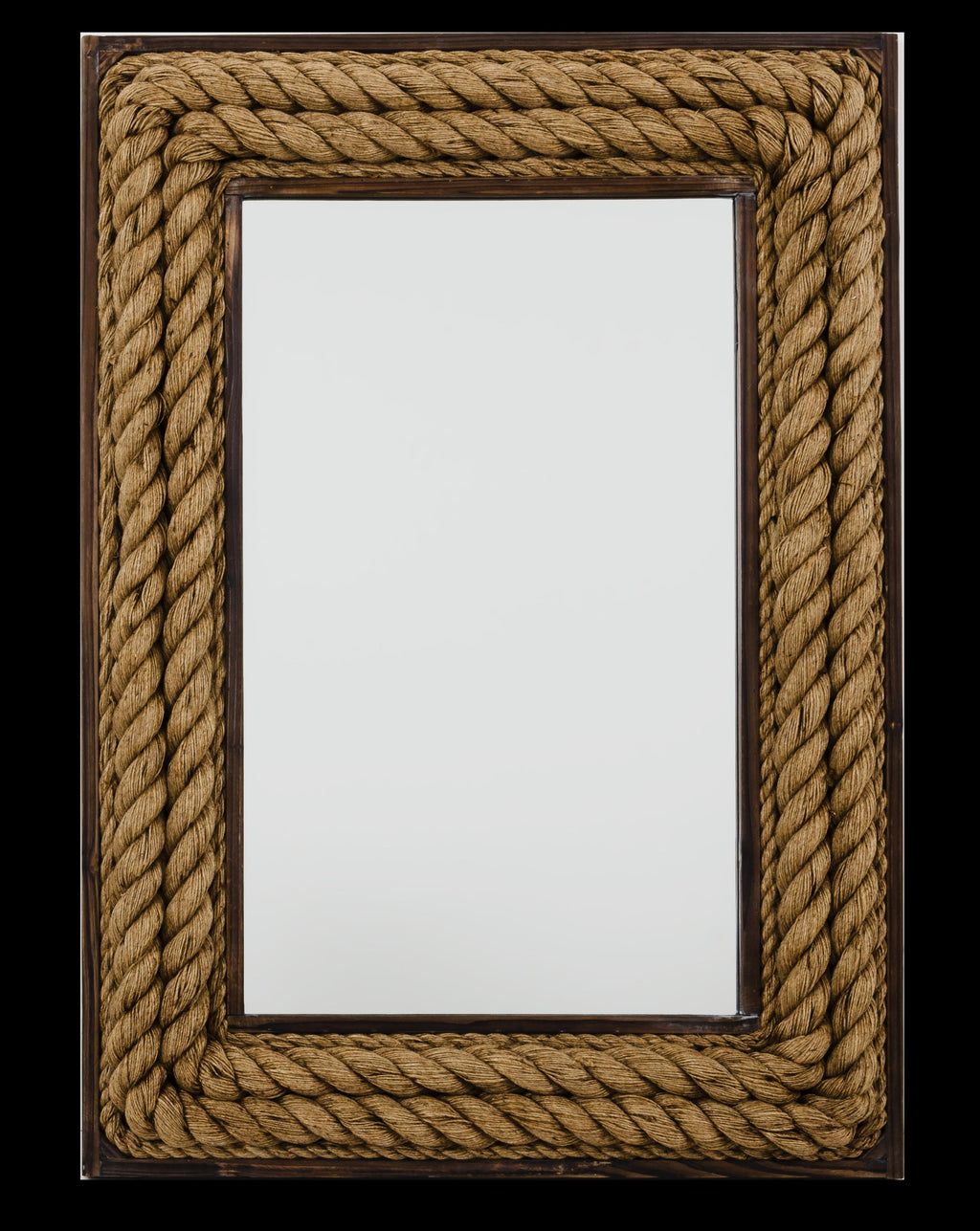 Rectangle Jute Mirror