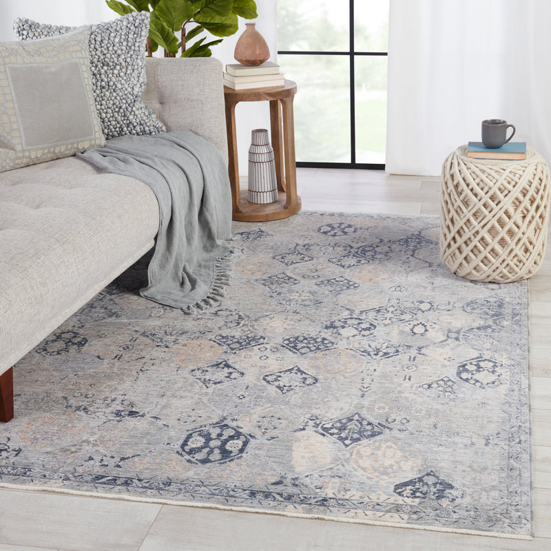 Ballad Rune Gray & Navy Rug 4