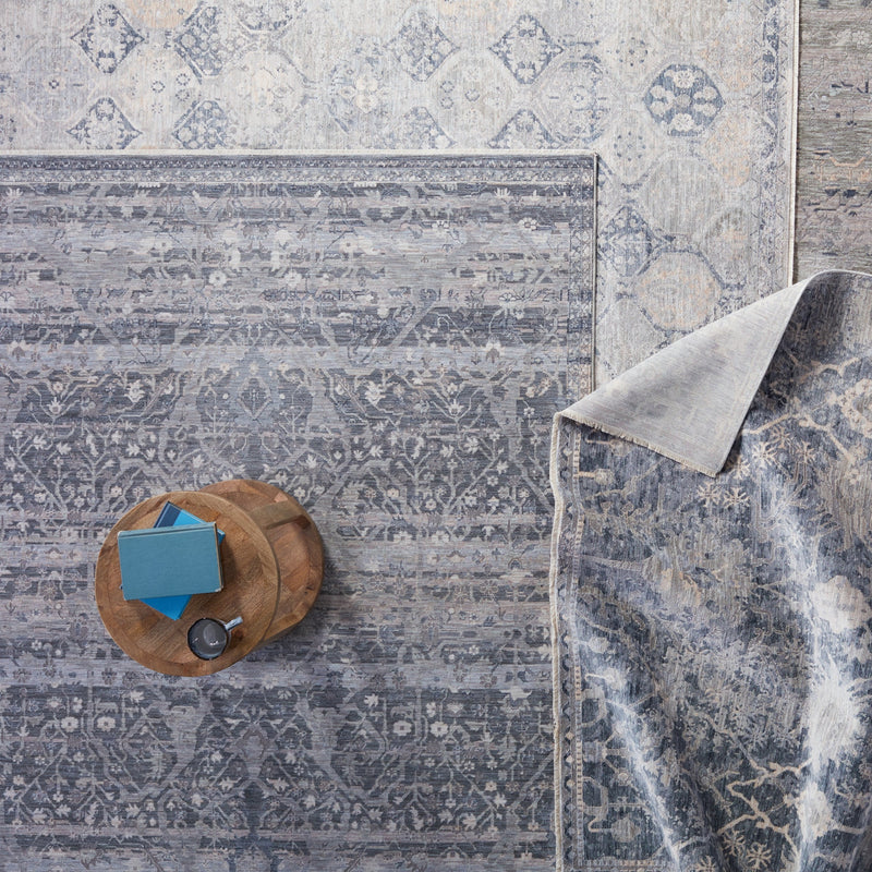 Ballad Evolet Gray & Blue Rug 6