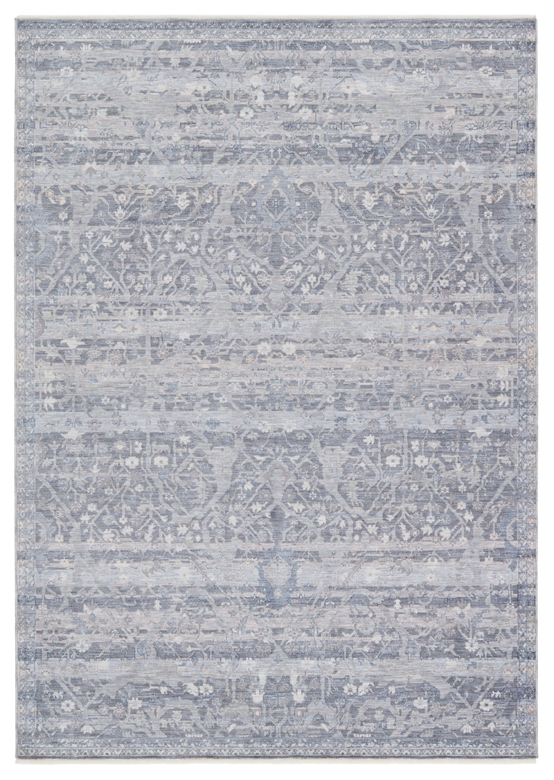 Ballad Evolet Gray & Blue Rug 1