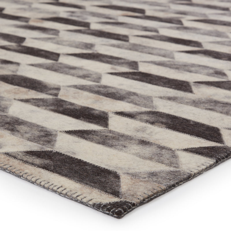 Candela Handmade Geometric Grey & Cream Rug by Jaipur Living