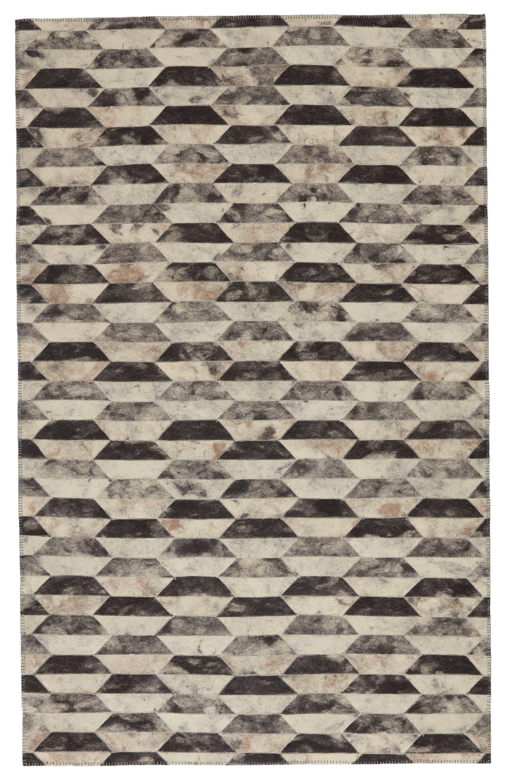 Candela Handmade Geometric Grey & Cream Rug by Jaipur Living