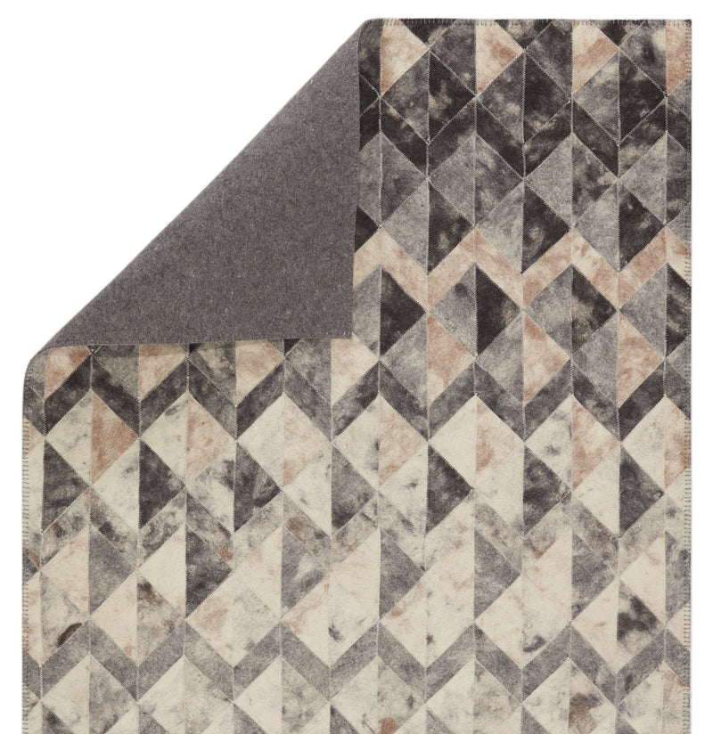 Carrizo Handmade Geometric Grey & Cream Rug by Jaipur Living