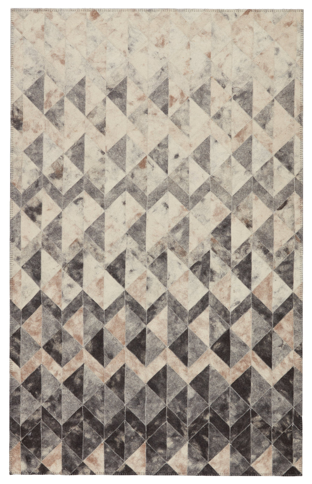 Carrizo Handmade Geometric Grey & Cream Rug by Jaipur Living