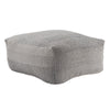 Jericho Trellis Gray & White Pouf