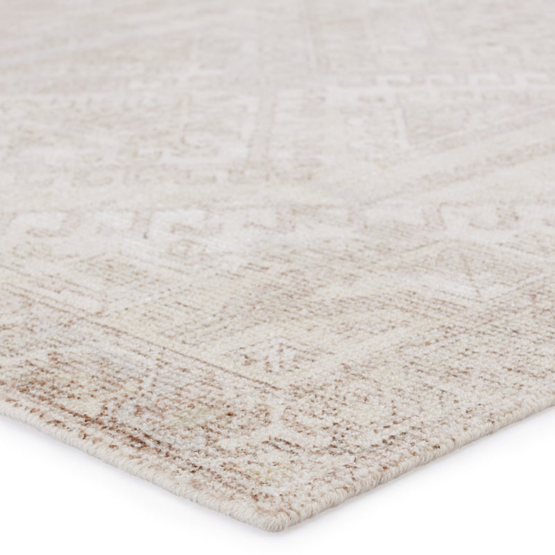 Blythe Arlowe Reversible Handwoven Light Taupe & Cream Rug 2