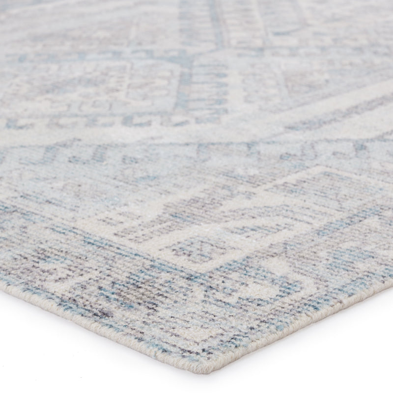 Blythe Arlowe Reversible Handwoven Light Blue & Gray Rug 2