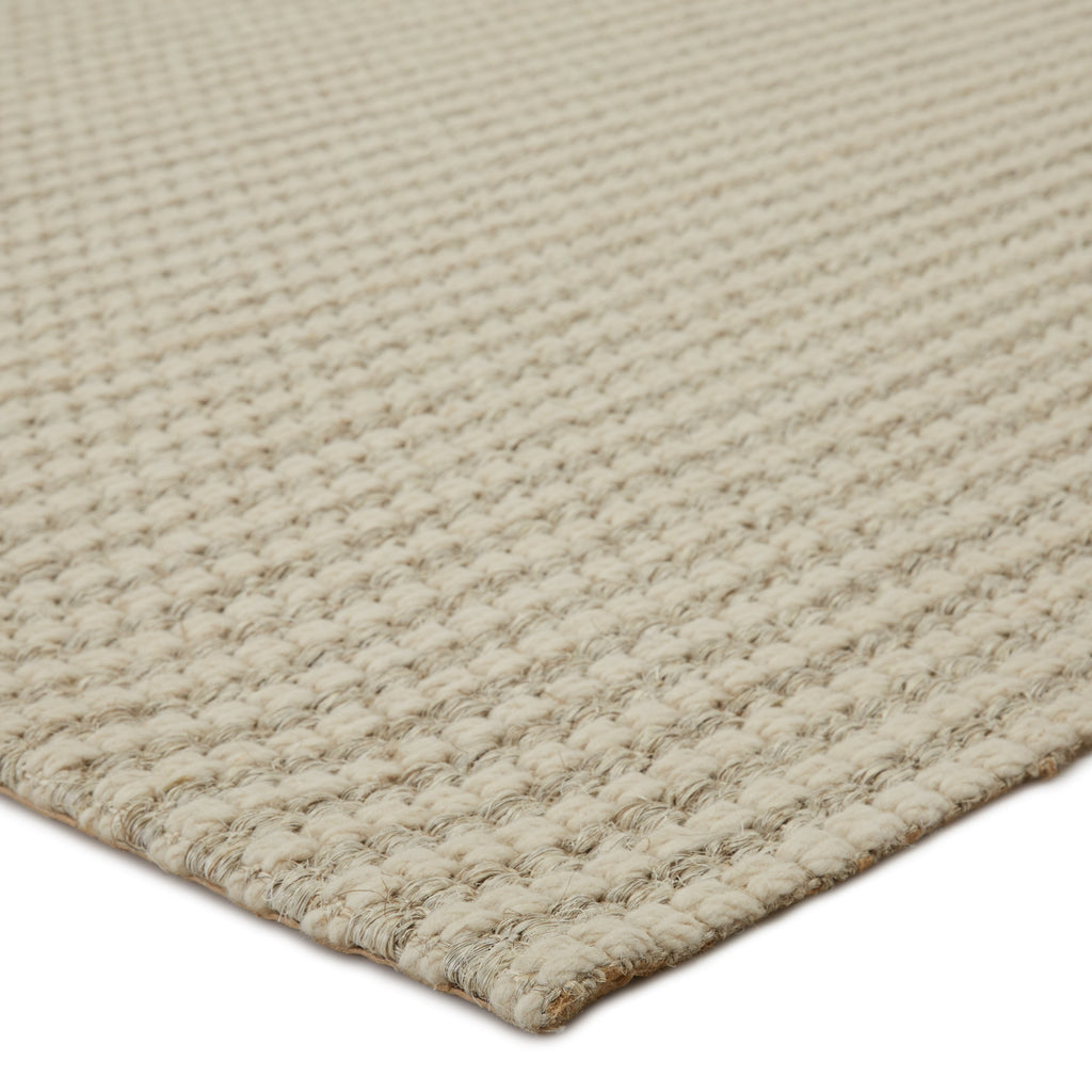 Fetia Handmade Solid Cream & Light Taupe Rug