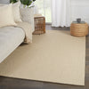 Emere Handmade Solid Beige Rug