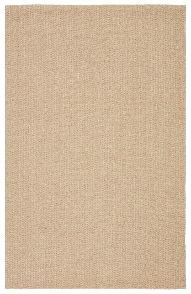 Emere Handmade Solid Beige Rug