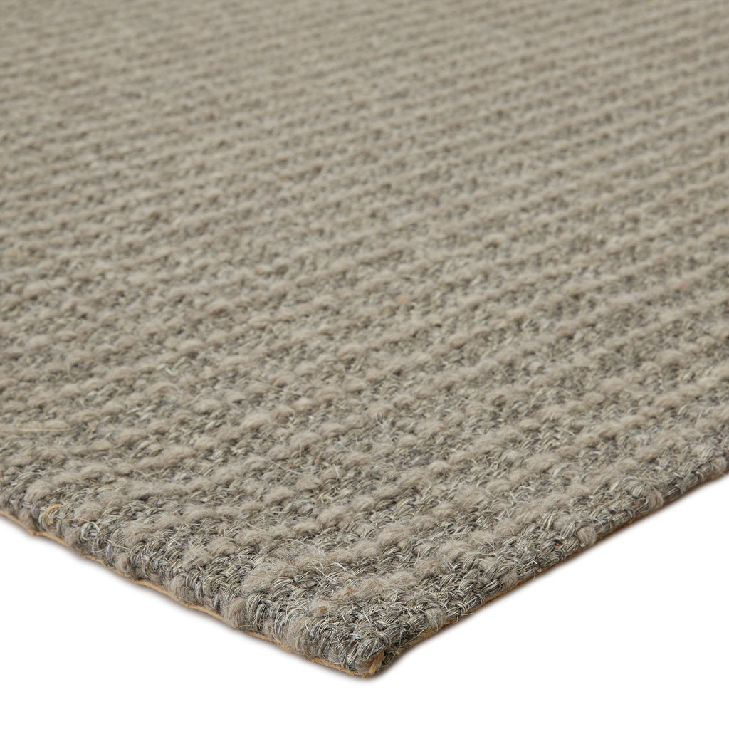 Tane Handmade Solid Gray Rug