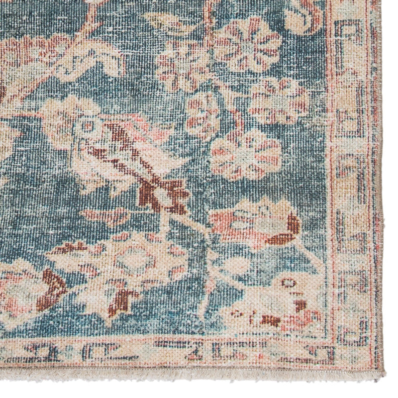 Boheme Bardia Dark Teal & Rust Rug