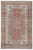 Palazza Medallion Gray/ Orange Rug by Jaipur Living