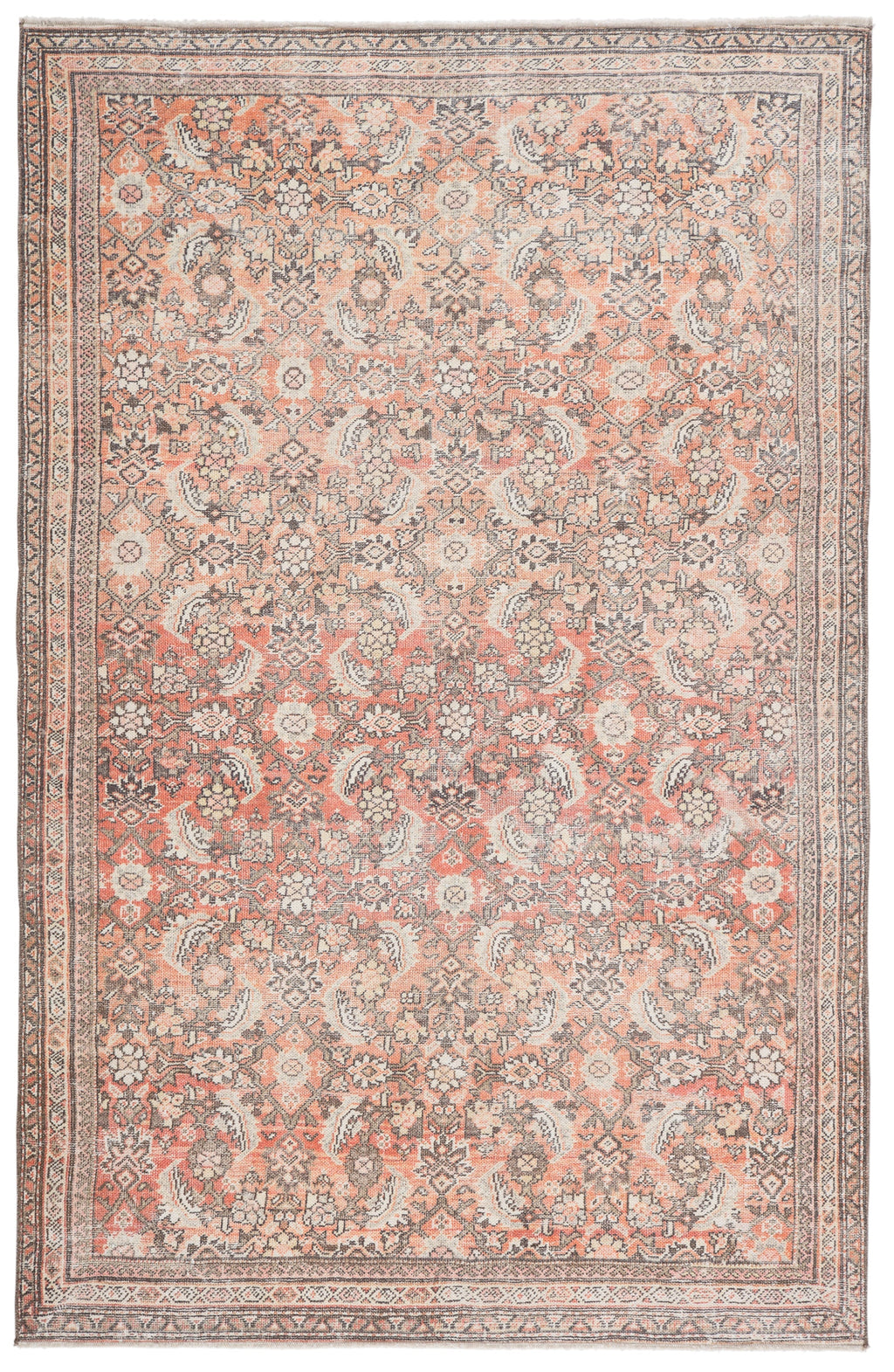 Thistle Oriental Orange/ Cream Rug by Jaipur Living