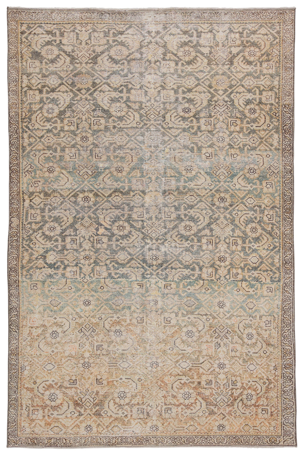 Atkins Trellis Gold/ Green Rug by Jaipur Living