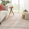 Fay Medallion Orange/ Light Blue Rug