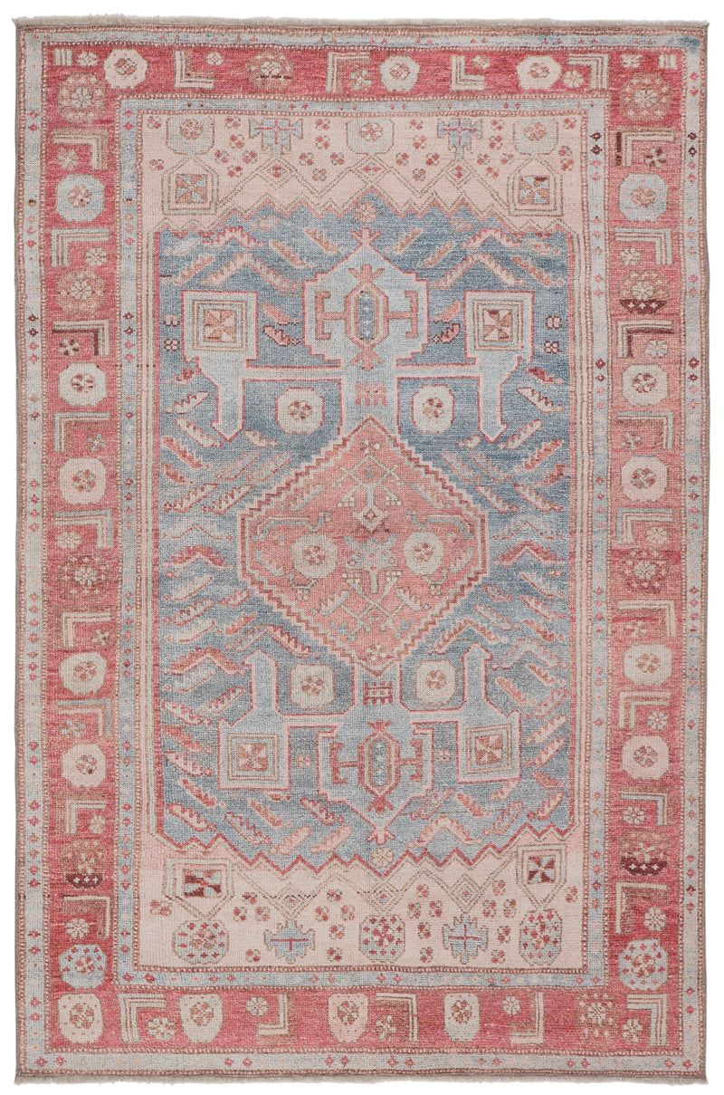 Fiddler Medallion Pink/ Blue Rug