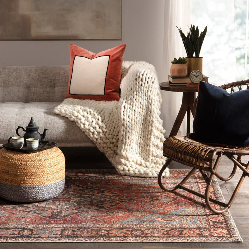 Boheme Wesleyan Rust & Gray Rug