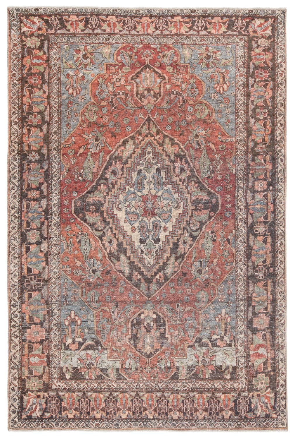 Boheme Wesleyan Rust & Gray Rug