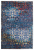 Izar Trellis Rug in Blue & Red by Jaipur Living