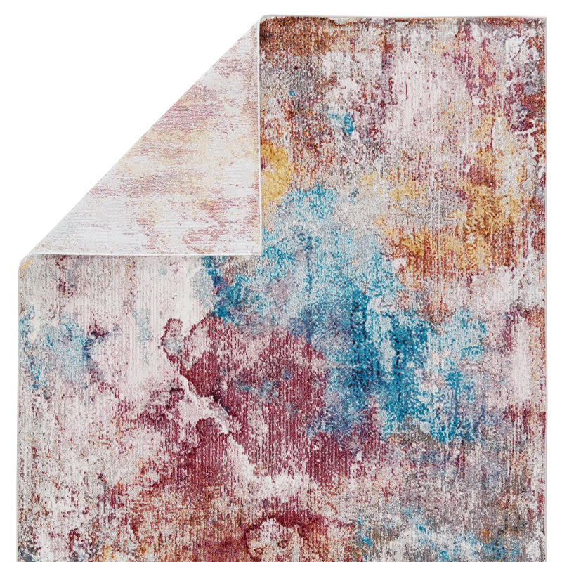 Comet Abstract Rug in Multicolor & Red by Jaipur Living