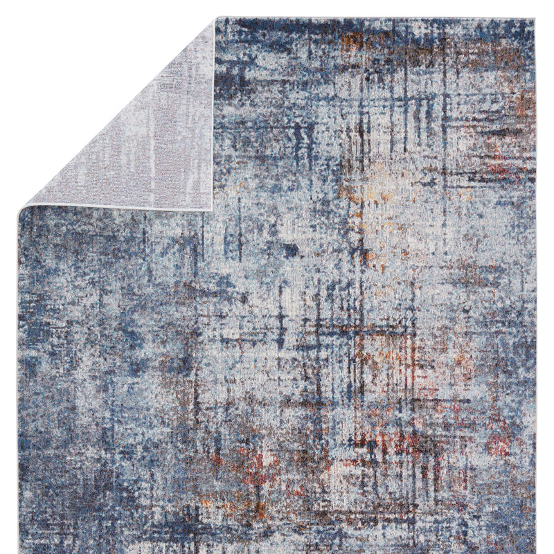 Donati Abstract Rug in Blue & Orange by Jaipur Living