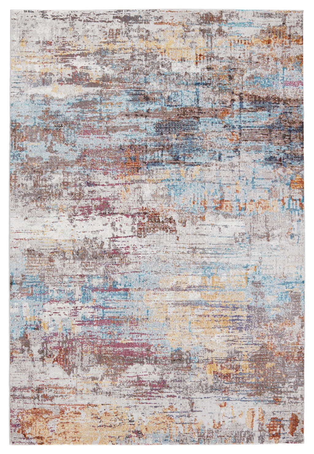 Janus Abstract Rug in Multicolor & White by Jaipur Living