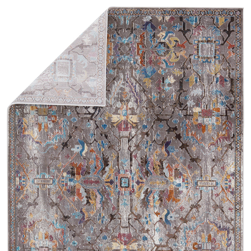 Namid Trellis Rug in Gray & Multicolor by Jaipur Living