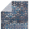 Izar Trellis Rug in Blue & White by Jaipur Living