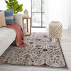 Zaniah Trellis Rug in White & Multicolor by Jaipur Living