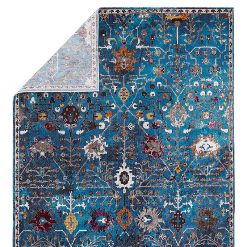 Zaniah Trellis Rug in Blue & Multicolor by Jaipur Living