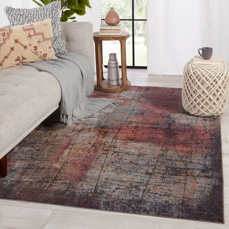 Borealis Hoku Magenta & Gray Rug 6