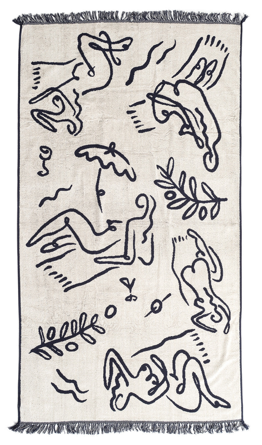 Le Basque Navy Beach Towel