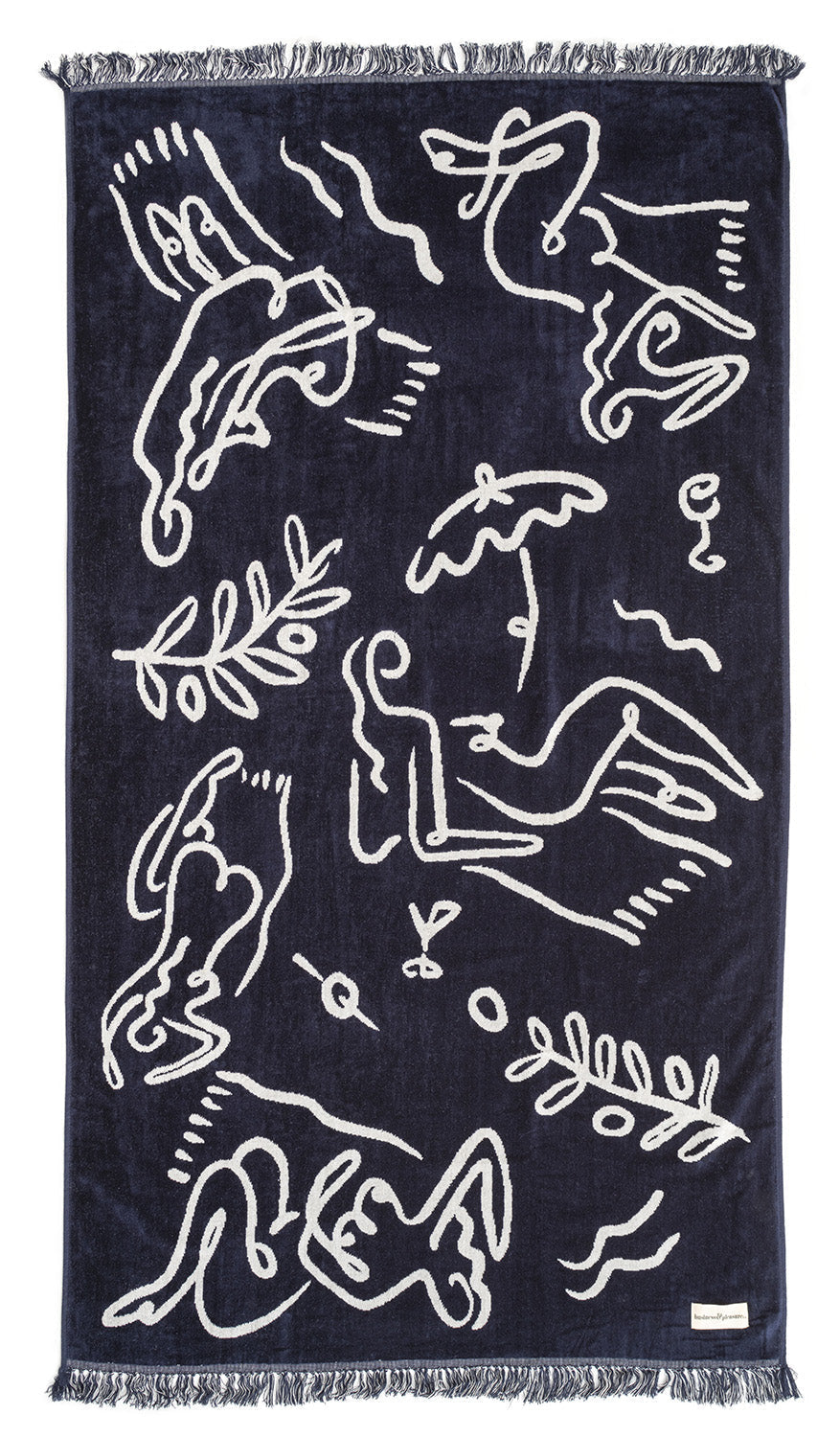 Le Basque Navy Beach Towel