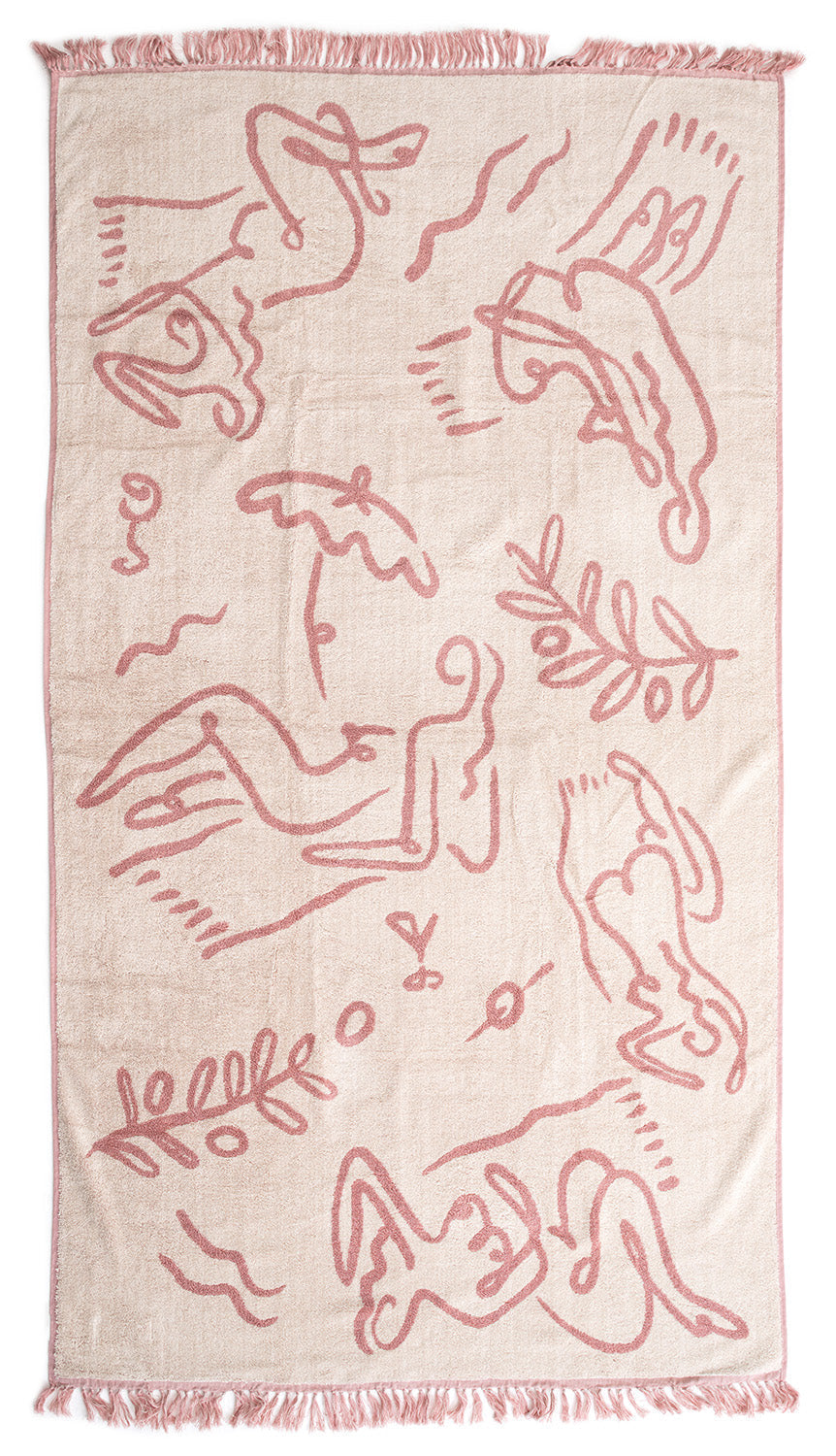 Le Basque Pink The Beach Towel