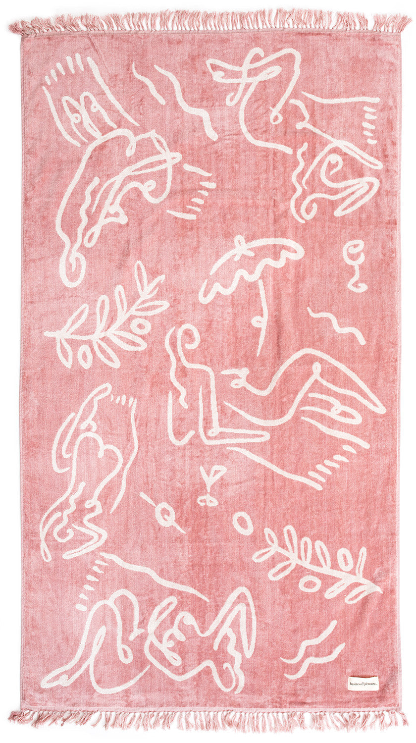 Le Basque Pink The Beach Towel