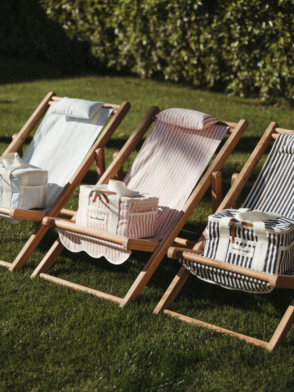 Laurens Pink Stripe Mini Sling Chair