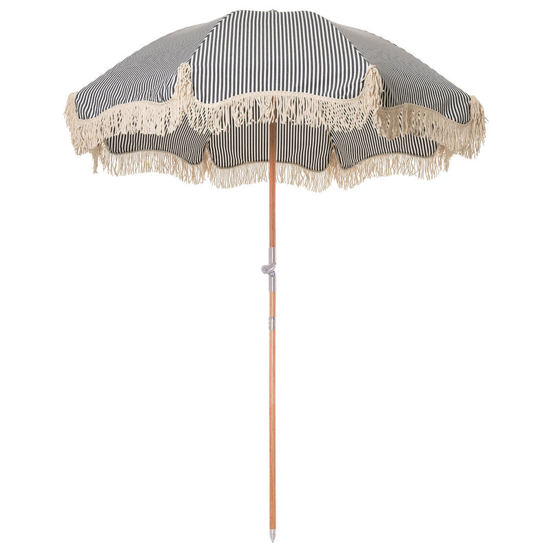 Laurens Navy Stripe Premium Beach Umbrella