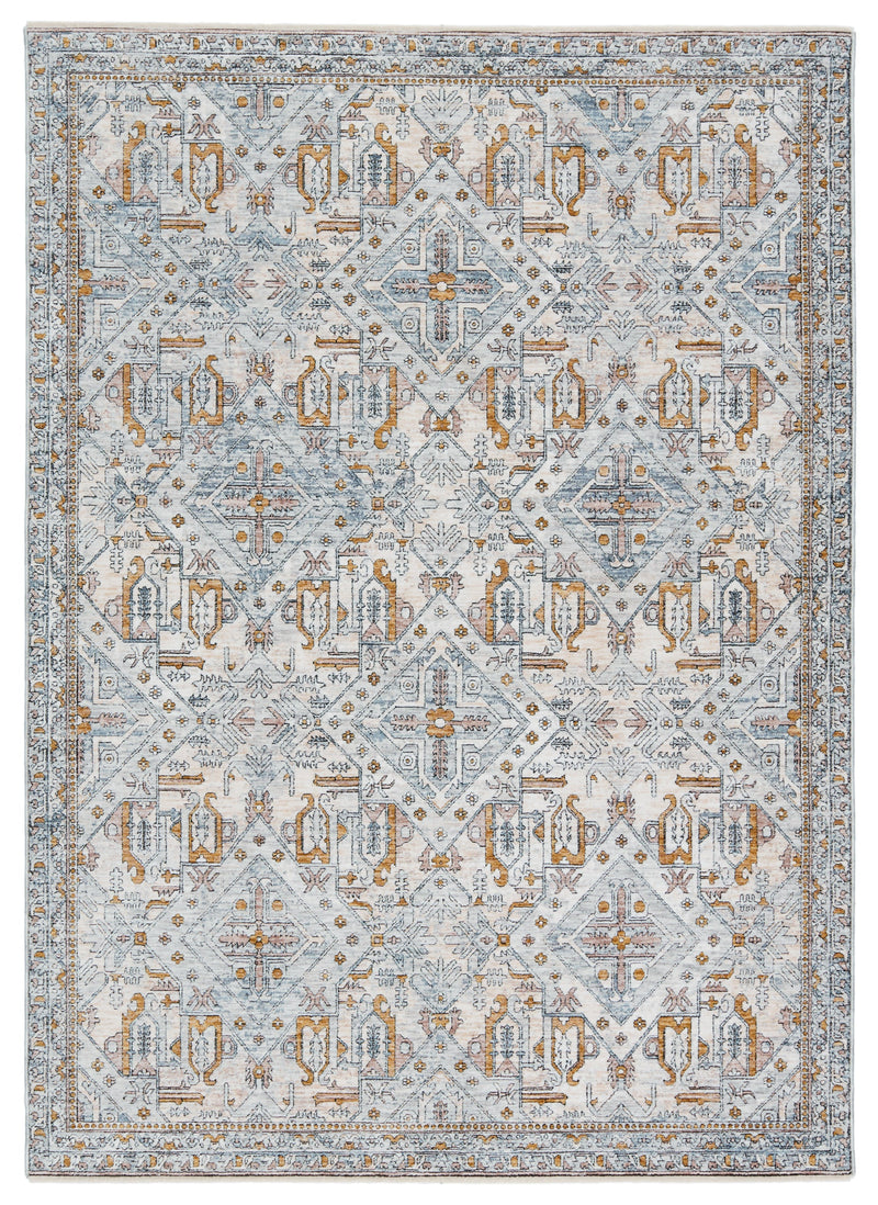 Branham Lucere Blue & Gold Rug 1