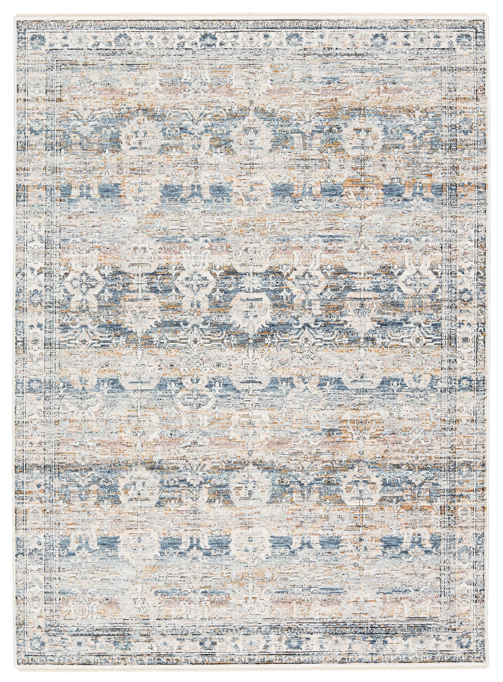 Branham Sora Blue & Gold Rug 1