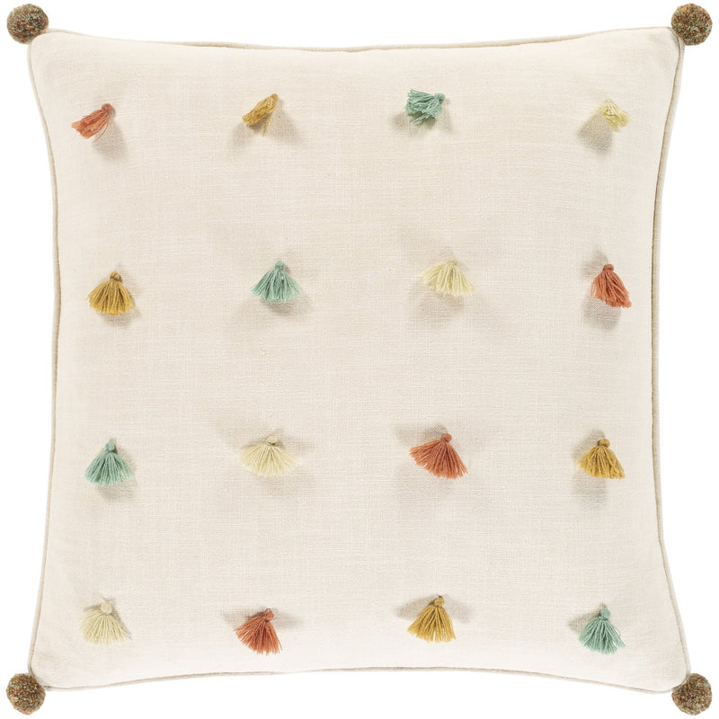 Byron Bay BRB-001 Woven Pillow in Ivory by Surya