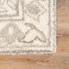 Arabia Handmade Floral White & Gray Area Rug