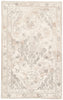 Arabia Handmade Floral White & Gray Area Rug